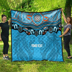 Northern Pride Rugby Custom Quilt Roaring Lion Aboriginal Art - Aussie Hoodie