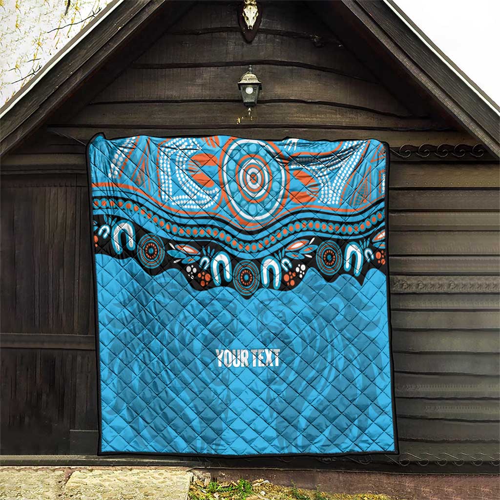 Northern Pride Rugby Custom Quilt Roaring Lion Aboriginal Art - Aussie Hoodie