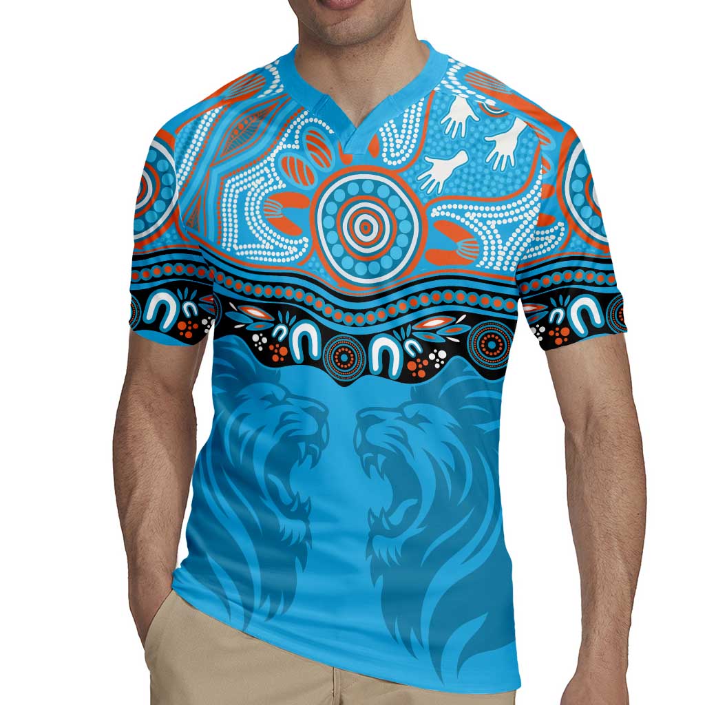 Northern Pride Rugby Custom Rugby Jersey Roaring Lion Aboriginal Art - Aussie Hoodie
