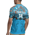 Northern Pride Rugby Custom Rugby Jersey Roaring Lion Aboriginal Art - Aussie Hoodie