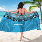 Northern Pride Rugby Custom Sarong Roaring Lion Aboriginal Art - Aussie Hoodie