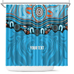Northern Pride Rugby Custom Shower Curtain Roaring Lion Aboriginal Art - Aussie Hoodie