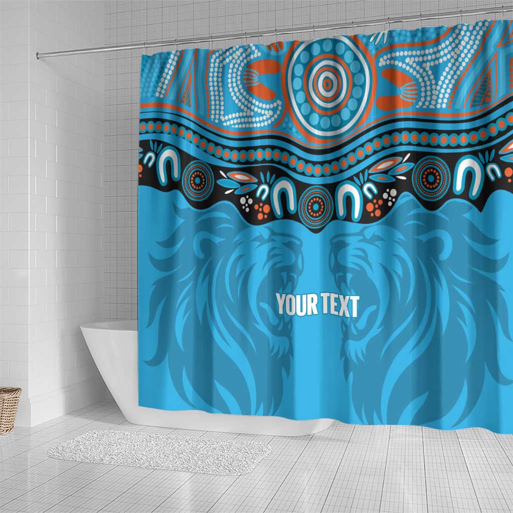 Northern Pride Rugby Custom Shower Curtain Roaring Lion Aboriginal Art - Aussie Hoodie