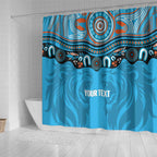Northern Pride Rugby Custom Shower Curtain Roaring Lion Aboriginal Art - Aussie Hoodie