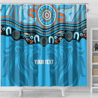 Northern Pride Rugby Custom Shower Curtain Roaring Lion Aboriginal Art - Aussie Hoodie
