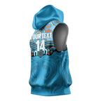Northern Pride Rugby Custom Sleeveless Hoodie Roaring Lion Aboriginal Art - Aussie Hoodie