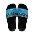 Northern Pride Rugby Custom Slide Sandals Roaring Lion Aboriginal Art - Aussie Hoodie