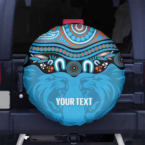Northern Pride Rugby Custom Spare Tire Cover Roaring Lion Aboriginal Art - Aussie Hoodie