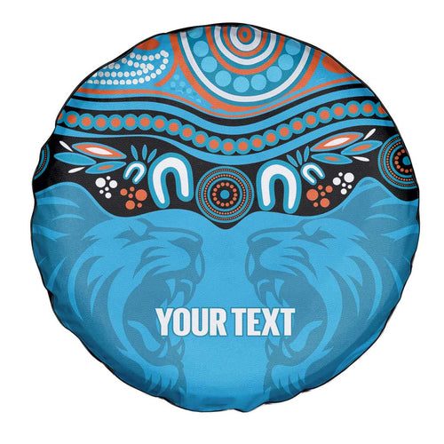 Northern Pride Rugby Custom Spare Tire Cover Roaring Lion Aboriginal Art - Aussie Hoodie