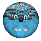 Northern Pride Rugby Custom Spare Tire Cover Roaring Lion Aboriginal Art - Aussie Hoodie