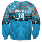 Northern Pride Rugby Custom Sweatshirt Roaring Lion Aboriginal Art - Aussie Hoodie