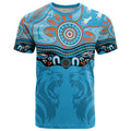 Northern Pride Rugby Custom T Shirt Roaring Lion Aboriginal Art - Aussie Hoodie