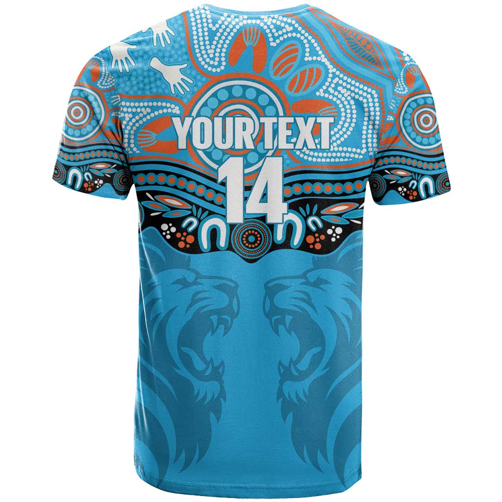 Northern Pride Rugby Custom T Shirt Roaring Lion Aboriginal Art - Aussie Hoodie