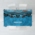 Northern Pride Rugby Custom Tablecloth Roaring Lion Aboriginal Art - Aussie Hoodie