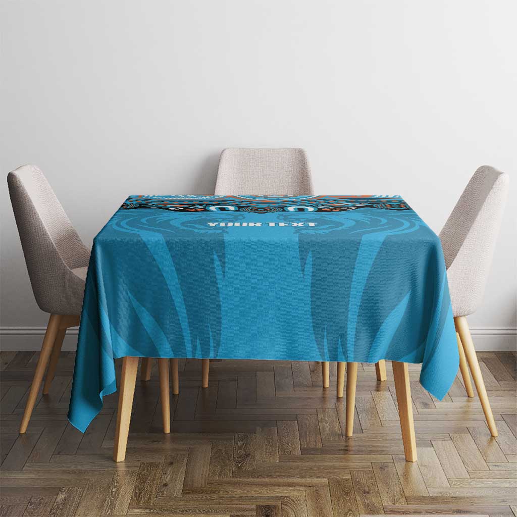 Northern Pride Rugby Custom Tablecloth Roaring Lion Aboriginal Art - Aussie Hoodie