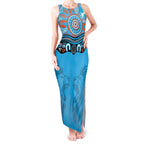 Northern Pride Rugby Custom Tank Maxi Dress Roaring Lion Aboriginal Art - Aussie Hoodie