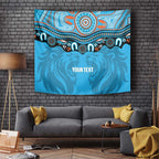 Northern Pride Rugby Custom Tapestry Roaring Lion Aboriginal Art - Aussie Hoodie