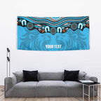 Northern Pride Rugby Custom Tapestry Roaring Lion Aboriginal Art - Aussie Hoodie