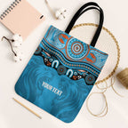 Northern Pride Rugby Custom Tote Bag Roaring Lion Aboriginal Art - Aussie Hoodie