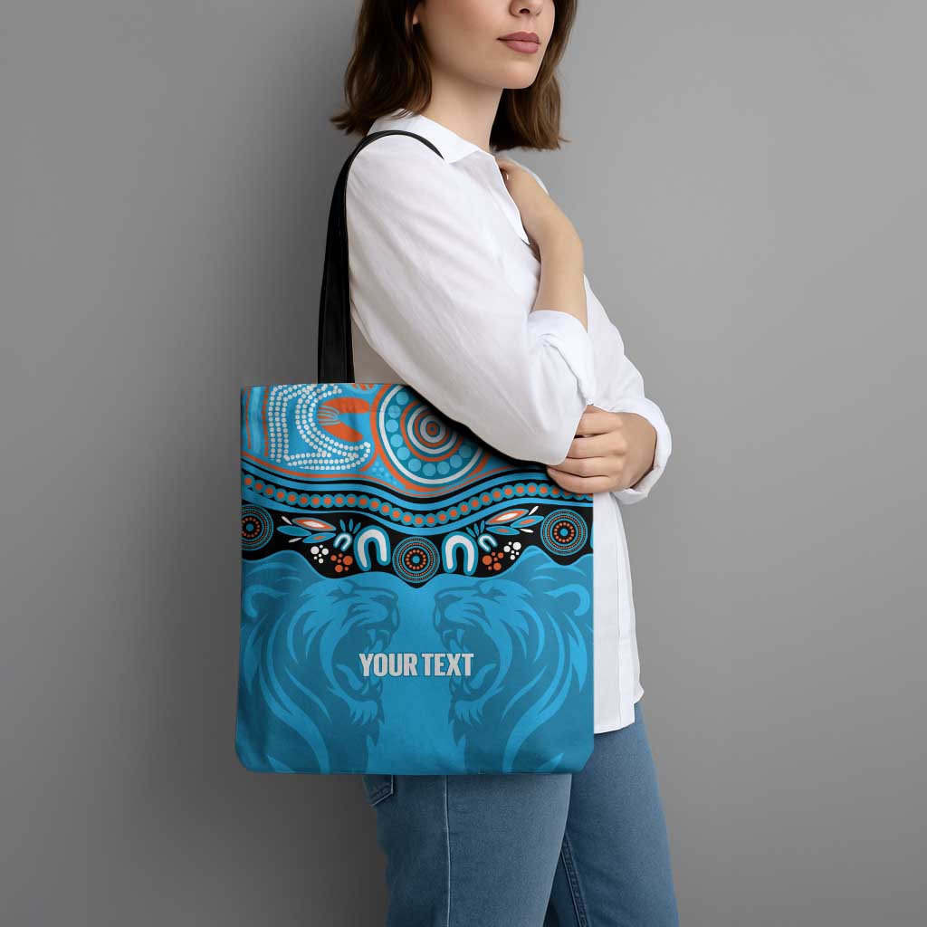 Northern Pride Rugby Custom Tote Bag Roaring Lion Aboriginal Art - Aussie Hoodie