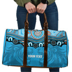 Northern Pride Rugby Custom Travel Bag Roaring Lion Aboriginal Art - Aussie Hoodie