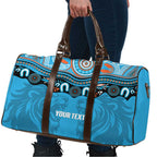Northern Pride Rugby Custom Travel Bag Roaring Lion Aboriginal Art - Aussie Hoodie
