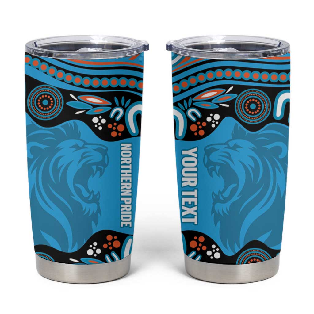 Northern Pride Rugby Custom Tumbler Cup Roaring Lion Aboriginal Art - Aussie Hoodie
