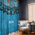 Northern Pride Rugby Custom Window Curtain Roaring Lion Aboriginal Art - Aussie Hoodie