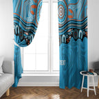 Northern Pride Rugby Custom Window Curtain Roaring Lion Aboriginal Art - Aussie Hoodie