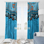 Northern Pride Rugby Custom Window Curtain Roaring Lion Aboriginal Art - Aussie Hoodie