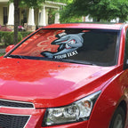 Redcliffe Rugby Custom Auto Sun Shade Go Dolphins Aboriginal Art - Aussie Hoodie