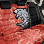 Redcliffe Rugby Custom Back Car Seat Cover Go Dolphins Aboriginal Art - Aussie Hoodie