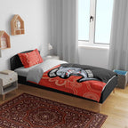 Redcliffe Rugby Custom Bedding Set Go Dolphins Aboriginal Art - Aussie Hoodie