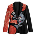 Redcliffe Rugby Custom Blazer Go Dolphins Aboriginal Art - Aussie Hoodie