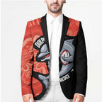 Redcliffe Rugby Custom Blazer Go Dolphins Aboriginal Art - Aussie Hoodie