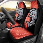 Redcliffe Rugby Custom Car Seat Cover Go Dolphins Aboriginal Art - Aussie Hoodie