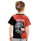 Redcliffe Rugby Custom Kid T Shirt Go Dolphins Aboriginal Art - Aussie Hoodie