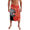 Redcliffe Rugby Custom Lavalava Go Dolphins Aboriginal Art - Aussie Hoodie