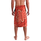 Redcliffe Rugby Custom Lavalava Go Dolphins Aboriginal Art - Aussie Hoodie