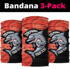 Redcliffe Rugby Custom Neck Gaiter Go Dolphins Aboriginal Art - Aussie Hoodie