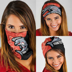 Redcliffe Rugby Custom Neck Gaiter Go Dolphins Aboriginal Art - Aussie Hoodie
