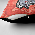 Redcliffe Rugby Custom Pillow Cover Go Dolphins Aboriginal Art - Aussie Hoodie