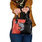 Redcliffe Rugby Custom Shoulder Handbag Go Dolphins Aboriginal Art - Aussie Hoodie