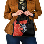 Redcliffe Rugby Custom Shoulder Handbag Go Dolphins Aboriginal Art - Aussie Hoodie
