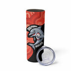 Redcliffe Rugby Custom Skinny Tumbler Go Dolphins Aboriginal Art - Aussie Hoodie