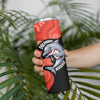 Redcliffe Rugby Custom Skinny Tumbler Go Dolphins Aboriginal Art - Aussie Hoodie