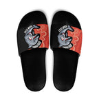 Redcliffe Rugby Custom Slide Sandals Go Dolphins Aboriginal Art - Aussie Hoodie