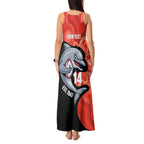 Redcliffe Rugby Custom Tank Maxi Dress Go Dolphins Aboriginal Art - Aussie Hoodie
