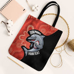 Redcliffe Rugby Custom Tote Bag Go Dolphins Aboriginal Art - Aussie Hoodie