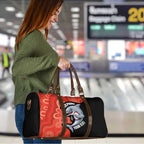 Redcliffe Rugby Custom Travel Bag Go Dolphins Aboriginal Art - Aussie Hoodie